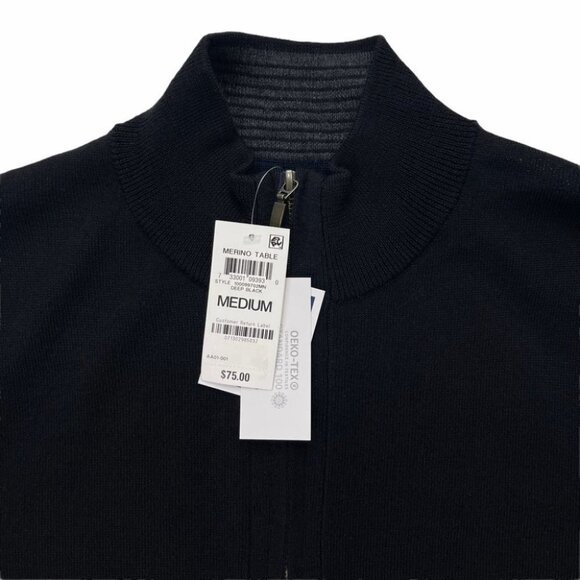 Club Room 1/4 Zip Merino Wool Blend Mens Pullover - Picture 3 of 11